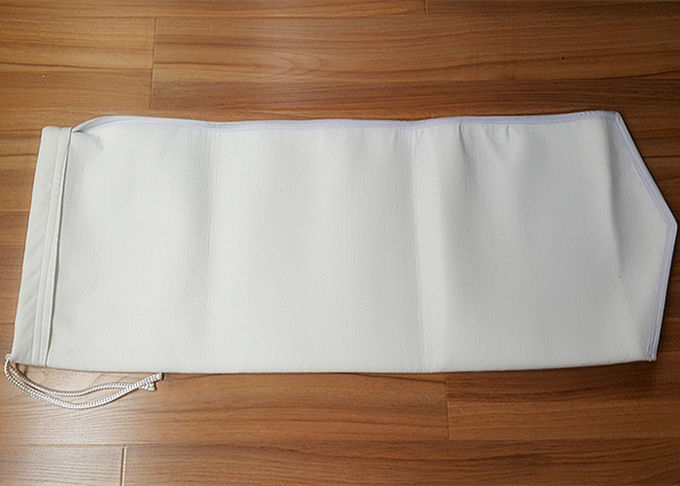 폴리에스테르제 부직포 바늘은 산업용 필터 가방, 반대 정전기 5 / 10 마이크론 물 여과 작용을 느꼈습니다 0