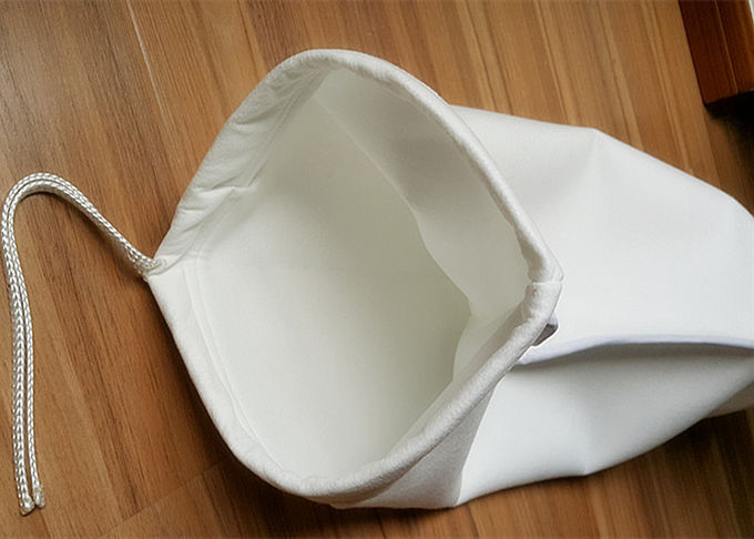 폴리에스테르제 부직포 바늘은 산업용 필터 가방, 반대 정전기 5 / 10 마이크론 물 여과 작용을 느꼈습니다 2